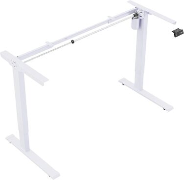Стіл з електричним регулюванням висоти, функцією пам&39яті, регульованим захистом від зіткнень та плавним пуском/зупинкою для використання вдома (білий) White Max 1, 1
