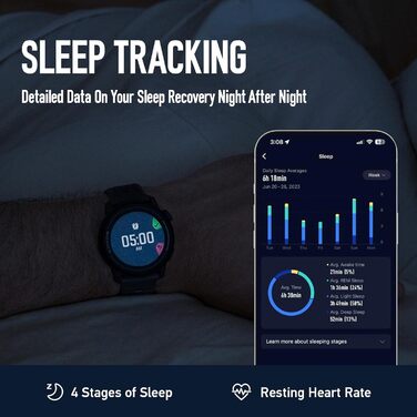 Спортивний годинник COROS PACE 3 з GPS, легкий та зручний, 17 днів роботи від батареї, двочастотний GPS-годинник для бігу, вимірювання серцевого ритму, навігація, відстеження сну, біг, велоспорт та катання на лижах (чорний силікон)
