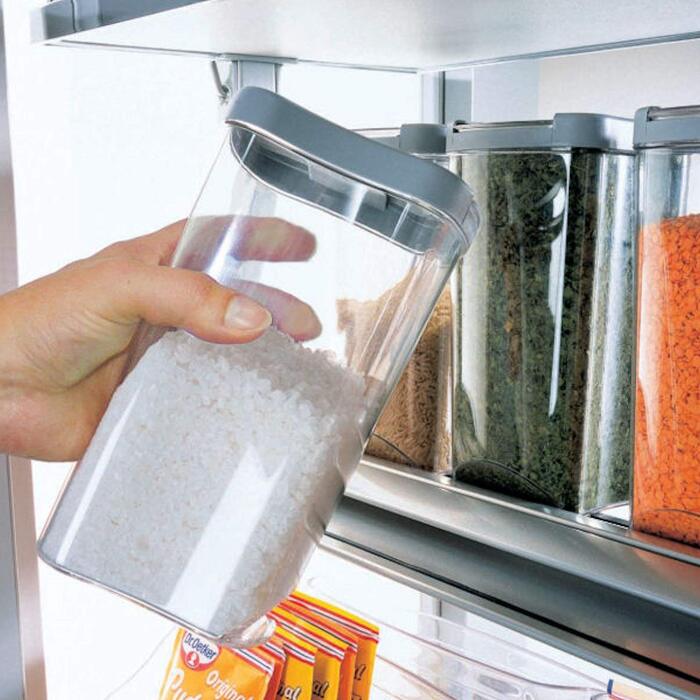 Система контейнерів для зберігання SO-TECH, комплект контейнерів для зберігання DISPENSA/Аксесуари для високої шафи Nobilia, висувна аптечна шафа, комплект із 4 контейнерів для зберігання