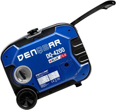 Інверторний генератор DQ-4200 4200W, бензиновий генератор на 230В, колеса, USB Fast-Load, надзвичайно тихий, 4-тактний двигун, пор