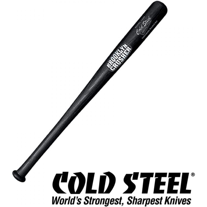 Бейсбольна бита Cold Steel Brooklyn Crusher (92BSS), чорна, 73,7 см, унікальна