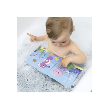 Чарівна книжка для купання, зі зміною кольору та функцією скрипу, кольорова