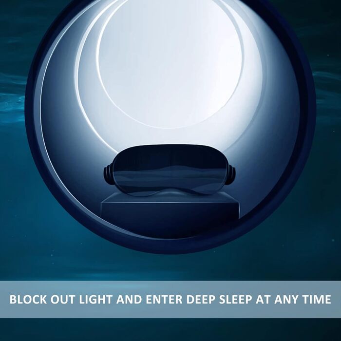 Маска для сну з шовкового шовку, синя