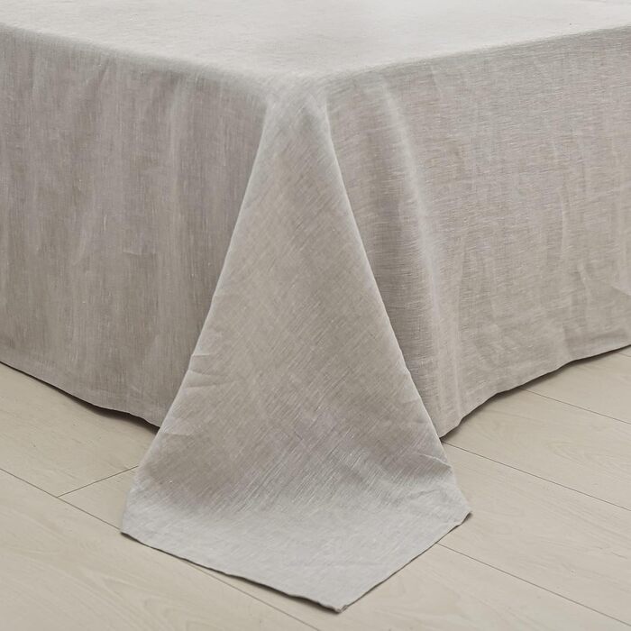 Простирадло Simple&Opulence зі 100 льону, надзвичайно м&39яке, дихаюче, для фермерських будинків, лише 1 простирадло (228 см x 255 см, льон) 228 см x 255 см льон