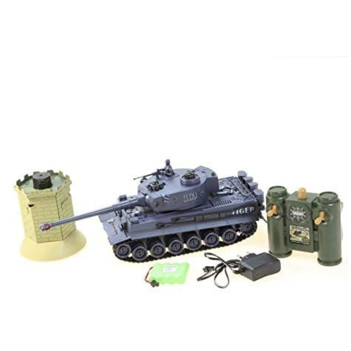 Радіокерований танк Тигр I 128 s-Idee RC Panzer 99867 з інфрачервоною системою бою 2.4 ГГц