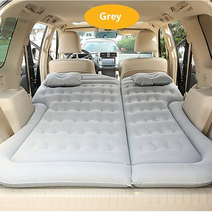 Автомобільний матрац, кемпінговий, зручний матрац для сну, надувний матрац з повітряним насосом для кемпінгу, подорожей на свіжому повітрі, для XPENG Xiaopeng P7 P7i G3 G6 G9 N5 BETA 2021 2022 2023, сірий-флокований