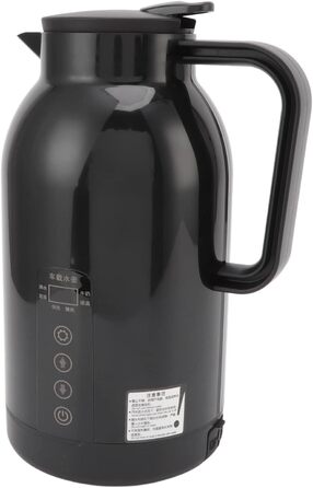 Портативна автомобільна кружка з підігрівом Topiky, чайник з нержавіючої сталі для електромобілів, 1300 мл ізольована, з підігріво