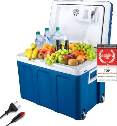 Електрична холодильна камера 45 літрів підключення 12 вольт та 230 вольт мобільний міні-холодильник на колесах для автомобіля, кем