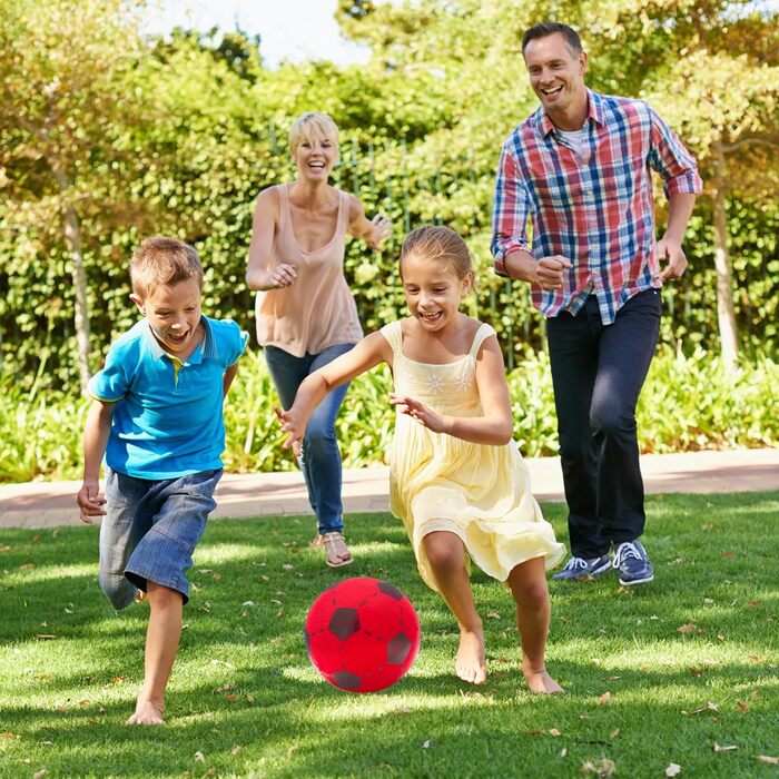 М&39який м&39яч Kyto 3X, 12 або 20 см, жовтий, червоний, синій, пінопластовий м&39яч, дитячий м&39який футбольний м&39яч, 20 см, червоний