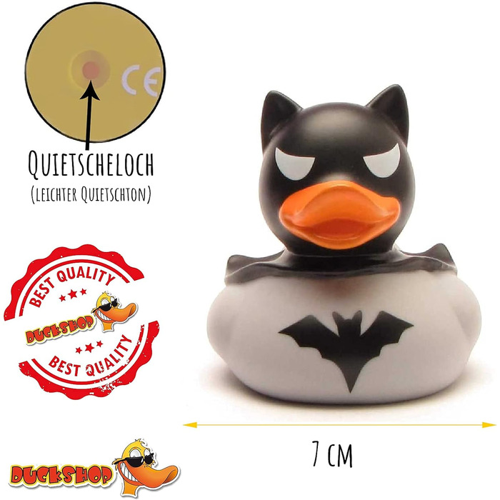 Гумова качечка Темна качечка І. качечка 7,5 см. Включаю брелок гумова качечка І подарунок фанатам Бетмена