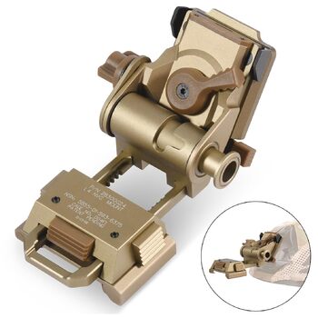 Кріплення для шолома нічного бачення PVS15/18 для L4G24 NVG, металеве кріплення для шолома, регульоване суцільнометалеве алюмінієве кріплення Rhino (золотистого кольору)
