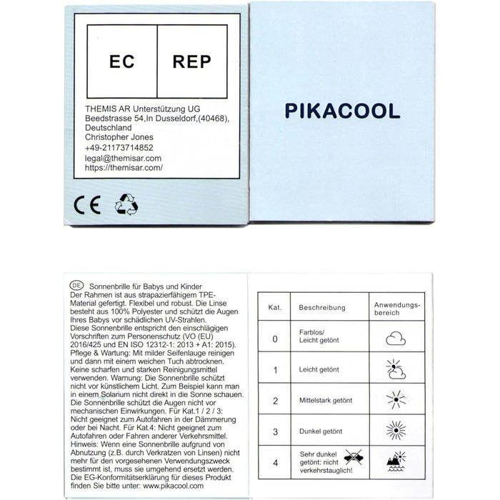 Сонцезахисні окуляри PIKACOOL з ремінцем для дітей, хлопчиків, дівчаток, малюків, TPE Frame UV400 Захист підходить для дітей віком від 2 до 6 років Рожево-сірий