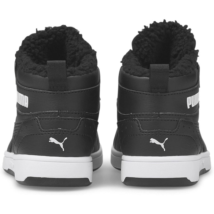 Дитячі кросівки PUMA Rebound Joy FUR Jr Unisex (приталені) 375477 Чорний 28 EU Puma Чорний Puma Білий