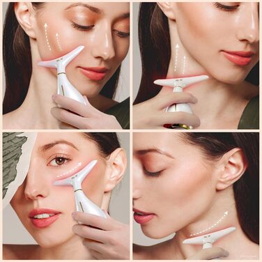 Електричний масажер для обличчя Ms.W проти старіння, масажер для обличчя проти зморшок, масажер для обличчя проти зморшок, масажер для обличчя проти зморшок, вібраційний масаж обличчя, пристрої для краси обличчя, 3 режими золотого масажера для обличчя