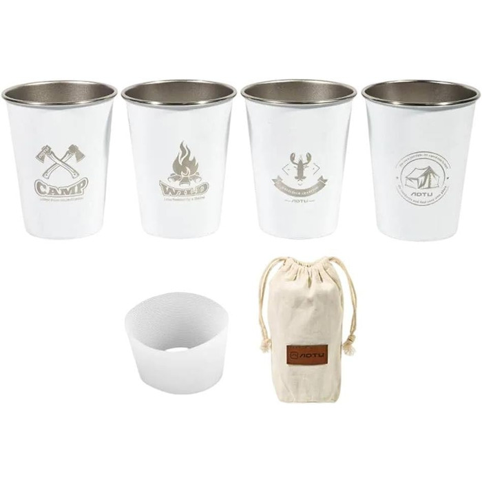 Набір барвистого посуду для кемпінгу, аксесуари для пікніка, кухлі для пригод, харчова нержавіюча сталь 304, полотно, сумка для перенесення в комплекті, зелений