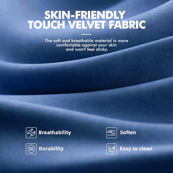 Ергономічне ігрове крісло Ferghana, ігрове крісло з високоякісної оксамитової тканини, ігрове крісло, письмове крісло з поперековою опорою, пружинною подушкою сидіння, підголівником, офісне крісло для кіберспорту/дому/офісу, темно-синє, серія 220, темно-с