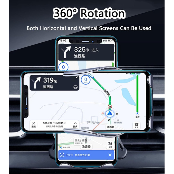 Автомобільне кріплення для мобільного телефону QUHOGJU для Volvo XC90 2015-2022, тримач вентиляційного отвору автомобіля, розблоку