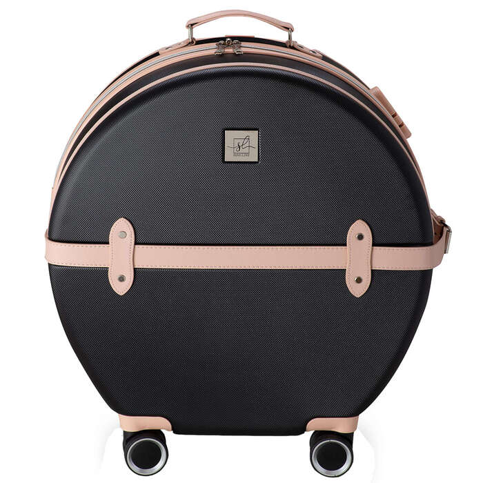 Валіза Semi Line 24' (M) Black/Pink Cream (T5671-3)