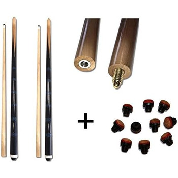 Більярдний кий Wagner Automaten 2xBilliard, двосекційний ECO, чудового вигляду 10 змінних гвинтів, шкіряний, чорно-синій