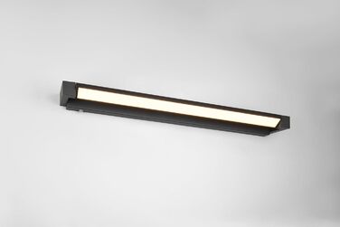 Стільний настінний LED-світильник для ванної кімнати Trio Leuchten Fabrizio 284779132, чорний матовий алюміній, 15.5 Вт, регульована колірна температура та диммер, ширина 80 см
