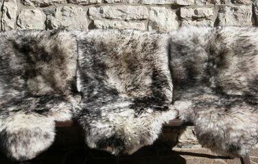Килим Hollert Lambskin Black Forest 110-120 см з натуральної мериносової овчини, м&39який, екологічно чистий, з німецьких вівчарських ферм, натуральної форми, декоративне хутро, преміум-класу, доріжка з овчини, подушка на сидіння