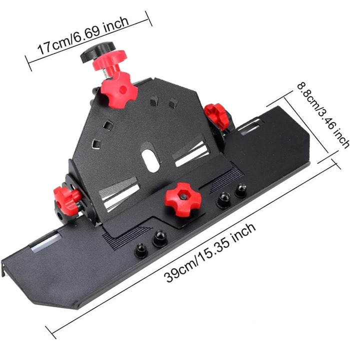 Плиткоріз Плиткоріз для кутової шліфувальної машини під кутом 45 градусів Простий розсувний склоріз та плиткоріз Інструмент для різання та зняття фасок для кутової шліфувальної машини 115/125 мм червоний