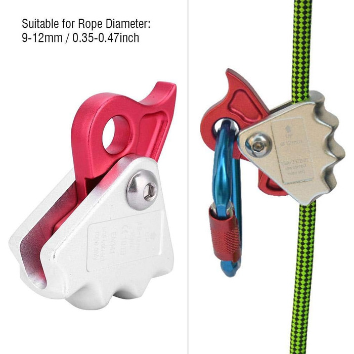 Спускний пристрій Climbing Stopper 15 KN з автоматичним гальмуванням, гальмо для мотузки, альпіністське спорядження для мотузки діаметром 9-12 мм