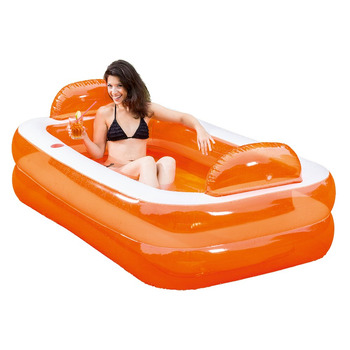 Басейн для відпочинку та насолоди Happy People, помаранчевий, 195x122x50 см