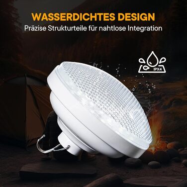 Ліхтарі для кемпінгу, 2 електричні кемпінгові ліхтарі, 2400 мАг, круглі бездротові акумуляторні світлодіодні вуличні ліхтарі, 2 шт.