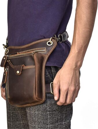 Стильна сумка через плече Фанні Рюкзачок Поясна сумка, Чоловік Жінки Божевільний Кінь Шкіряний Кросбоді Фанні Рюкзачок Організатор