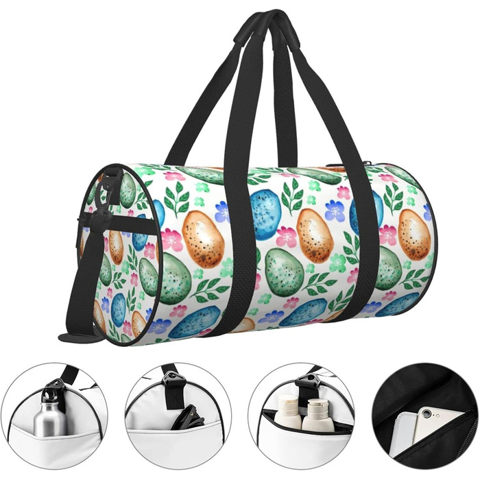 Дорожня сумка-циліндр, дизайн великодні яйця, спортивна сумка для чоловіків та жінок, сумка-мішок, спортивна сумка