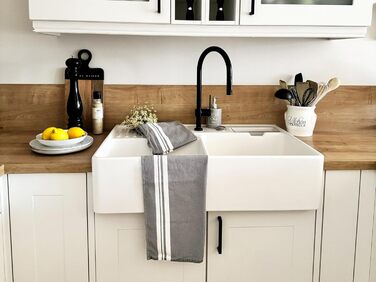 Набір ZOLLNER з 5 бавовняних чайних рушників розміром 50x70 см - добре поглинаючі та міцні кухонні рушники - можна прати при темпе