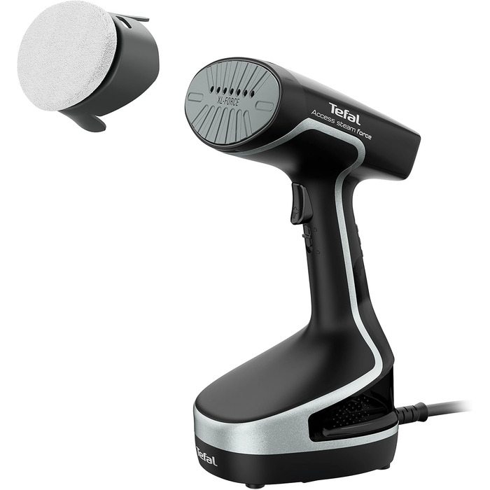 Парова щітка Tefal DT8250 Access Steam Force 2000 Вт 190 мл Чорний/сріблястий Найпотужніша - 30 г/хв - підошва з підігрівом