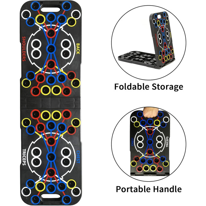 Розсувна дошка, портативна багатофункціональна знімна перекладина для віджимань 14-в-1, стійка для силових тренувань з ручками для чоловіків та жінок, тренажер для фітнесу та грудних м&39язів, 27-в-1