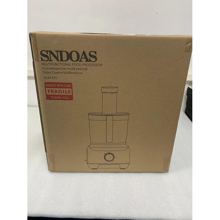 Кухонний комбайн SNDOAS, багатофункціональний кухонний комбайн 1300 Вт, чаша для замішування тіста 3,5 л, подрібнювач кухонного комбайна, блендер 1,5 л, подрібнювач, соковижималка для цитрусових, в т.ч. 11 аксесуарів