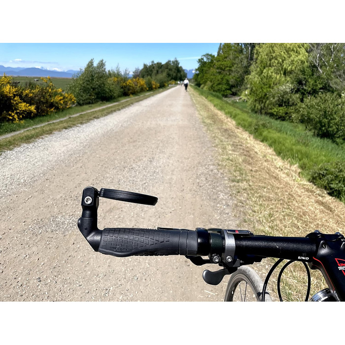 Велосипедне дзеркало Hafny, багаторівневе регулювання, HD-захисне скло, ударостійке, дзеркало для електровелосипеда, дзеркало заднього виду для велосипеда, HF-M952B-FR08 (синє скло без відблисків)
