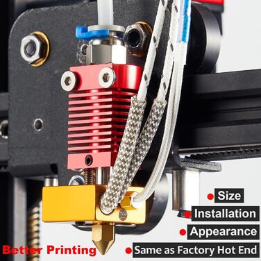 5Aplusreprap Ender 3 Hotend Upgrade - M3 Bolt Thermistor, Quick Replace, Compatible for Creality Ender 3 V2/Pro Hotend Replacement
