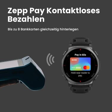 Розумний годинник Amazfit T-Rex 3 Pro для активного відпочинку на природі, 44 мм сапфіровий AMOLED, ліхтарик, титановий безель, дводіапазонний GPS, офлайн-карти, до 17 днів роботи від батареї, водонепроникність 10 атм, понад 180 спортивних режимів, сумісн