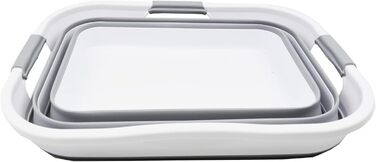 Складаний пластиковий кошик для білизни, 29 л, розбірний контейнер для зберігання, органайзер, портативна ванна для прання, компак