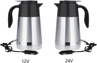 Портативний чайник з нержавіючої сталі для автомобілів, вантажівок, подорожей Чайник з підігрівом води, чашка для швидкого кип'яті