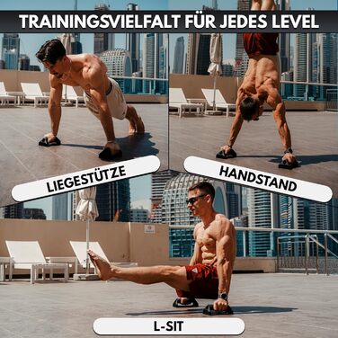 Ручки для віджимань GORNATION, перекладина для віджимань із силіконовою ручкою та нековзною гумовою основою, легка та портативна, обладнання для калістеніки для дому, ручки для стійки на руках, тренування вдома та на свіжому повітрі, темно-сіра