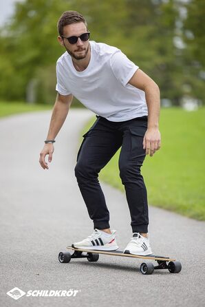 Лонгборд Schildkröt Freeride Cool Chimp 41" 9-шаровий клен drop-through ABEC-11 PU колеса 70x51 мм 88A повний компліт для фрірайду високих швидкостей німецький бренд понад 100 років оригінал 2025