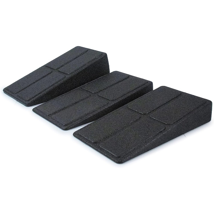 Комплект клинів для йоги з піни EPP (3 шт.) (один розмір) (чорний)