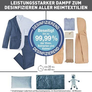 Повністю автоматичний паровий випрямляч розгладження та дезінфекція до 99,99 потужна пара дбайливе сушіння зменшує неприємні запах
