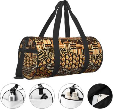 Стильна дорожня сумка в африканському стилі, спортивна сумка-мішок для чоловіків та жінок, сумка для подорожей, спортивна сумка з аплікаціями