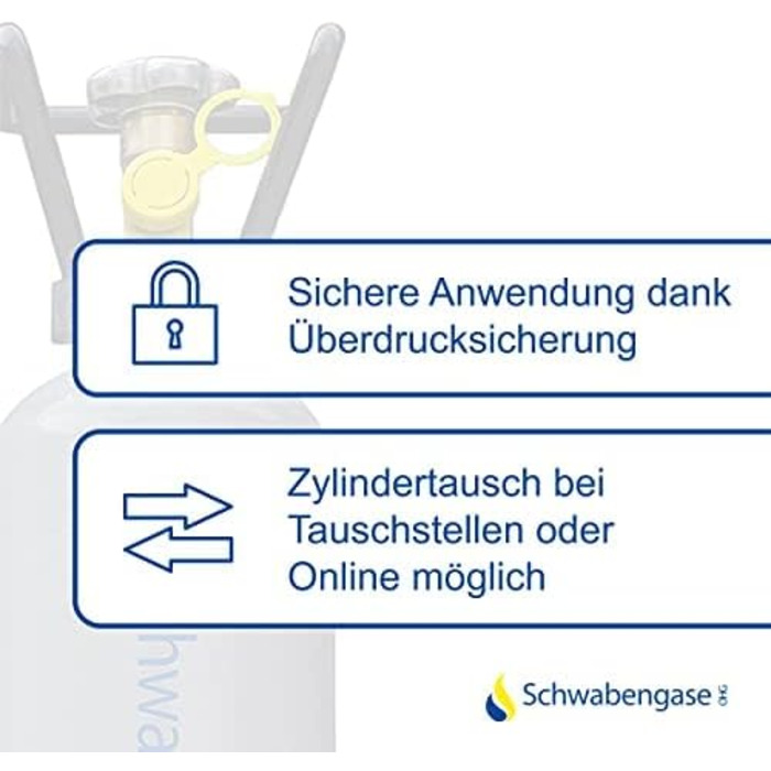 Балон CO2 Schwabengase 2 кг – харчовий газ для акваріумів і систем дозування