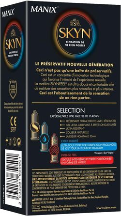 Презервативи SKYN Skynfeel, латексні, набір 3 видів, 9 шт