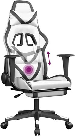 Ось оптимізований опис продукту для вашого ігрового крісла, що включає ключові характеристики, переваги та важливі деталі в чіткому, привабливому форматі, придатному для розміщення в електронній комерції. З підкладкою білого та чорного кольорів