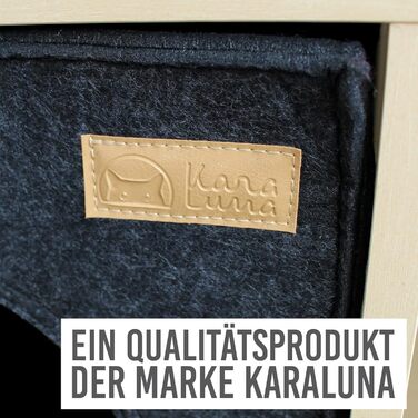 Печерка для котів від KaraLuna для полиці, наприклад. IKEA Kallax або Expedit Мила печерна полиця Котяча печера для 2 котів або великих котів Спальне місце для кота, кошик для кота, фетр (темно-сірий)