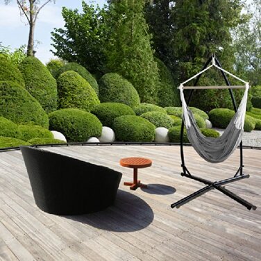 Каркас підвісного крісла casa.pro, Підставка для підвісного крісла, Підвісне крісло, Підставка для підвісного сидіння, Чорний, Універсальний